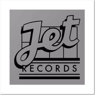 Jet Records Black Posters and Art